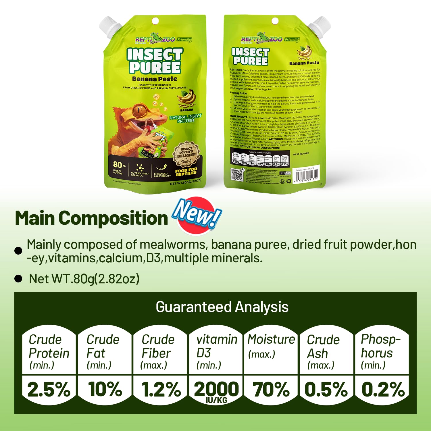 REPTIZOO FRIENDLY pot comparé à une main pour visualiser la taille