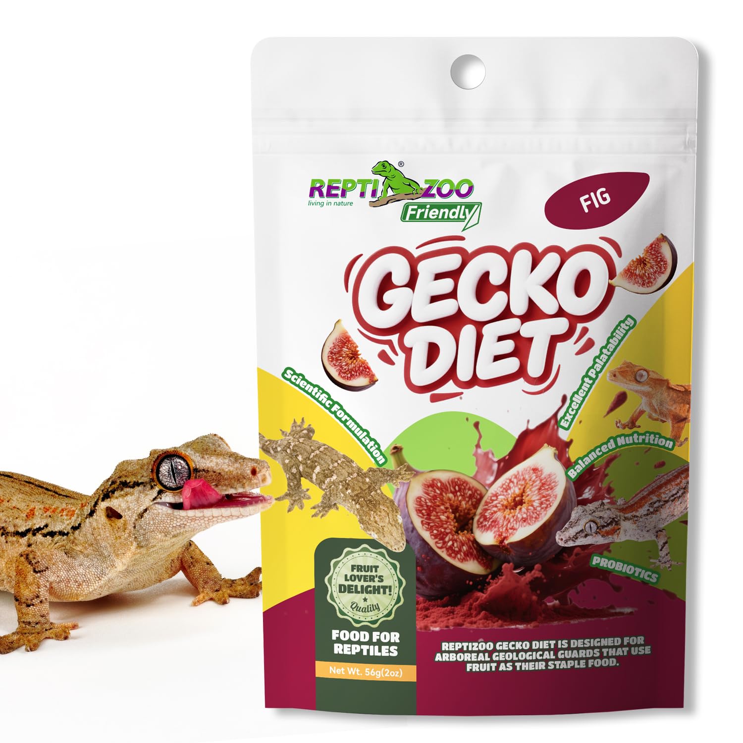 REPTIZOO FRIENDLY emballage avant montrant informations et praticité