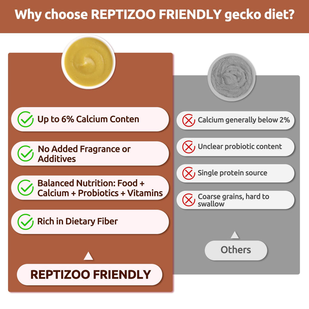 REPTIZOO FRIENDLY gros plan de la poudre montrant texture fine et appétente