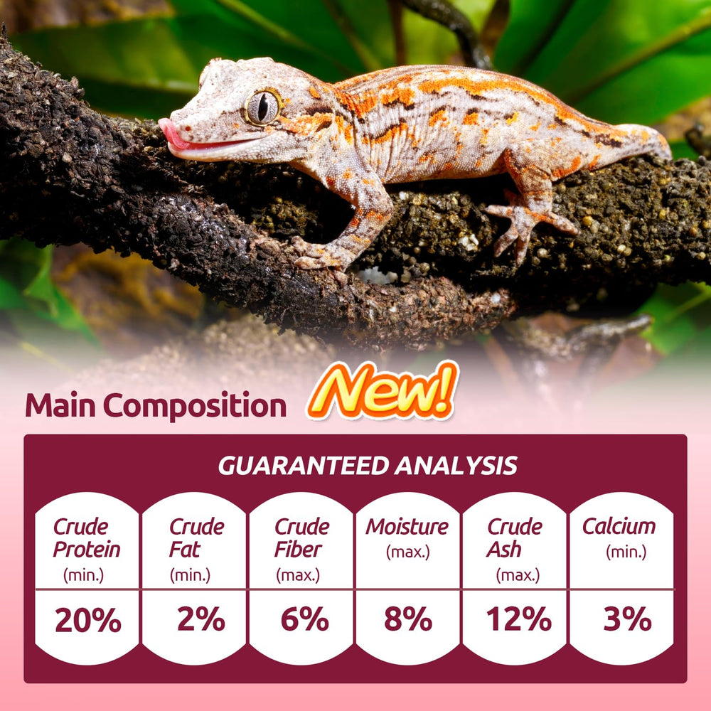 REPTIZOO FRIENDLY gros plan nutrition montre teneur en calcium élevée