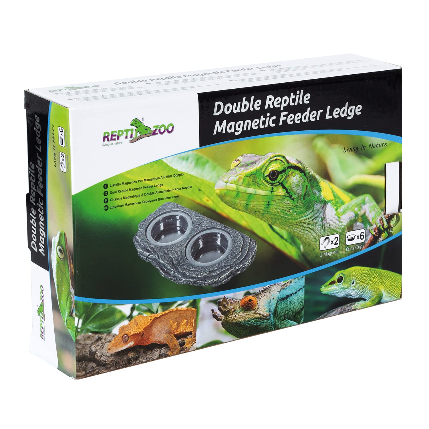 REPTIZOO mangeoire dans terrarium crée décor réaliste et hygiénique