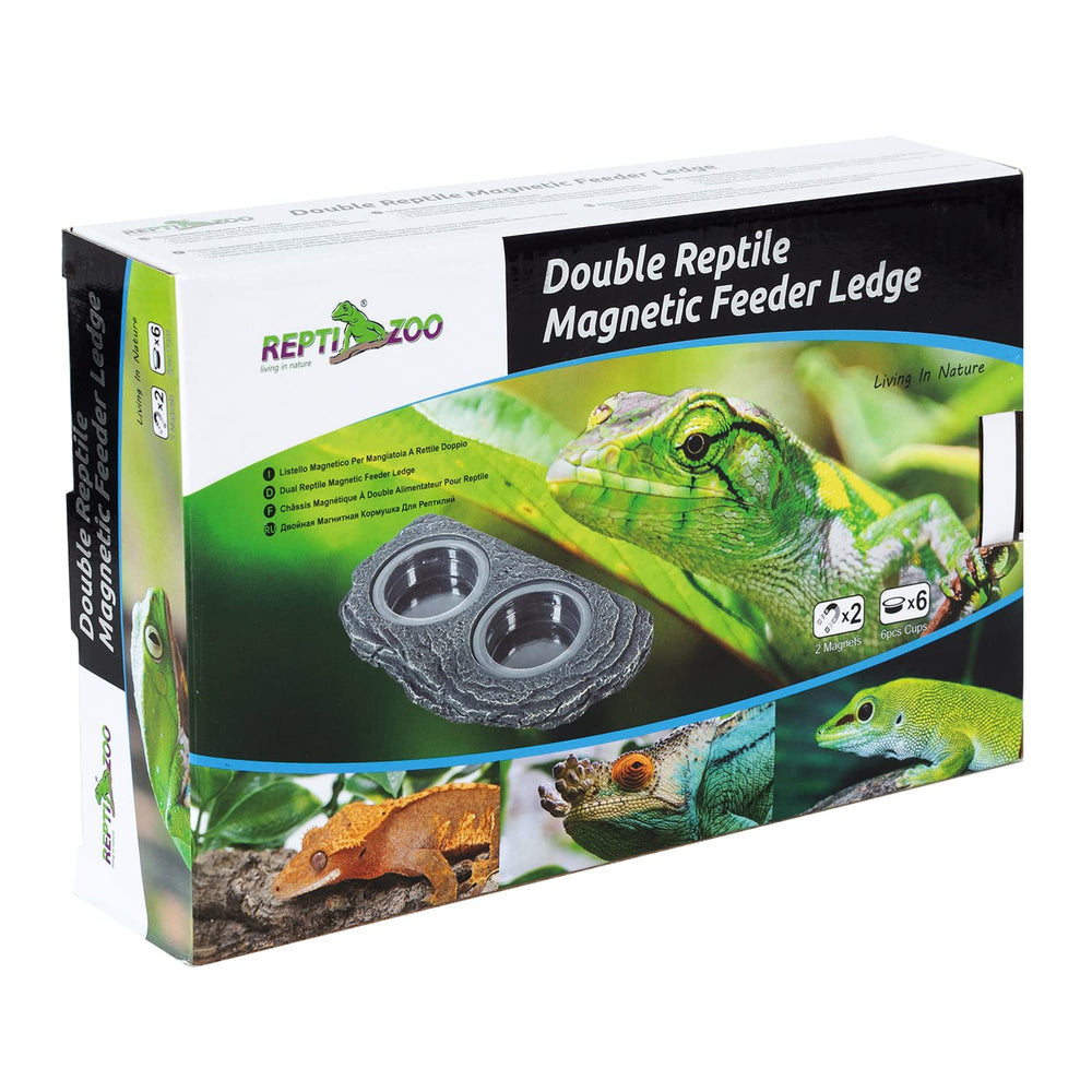 REPTIZOO mangeoire dans terrarium crée décor réaliste et hygiénique