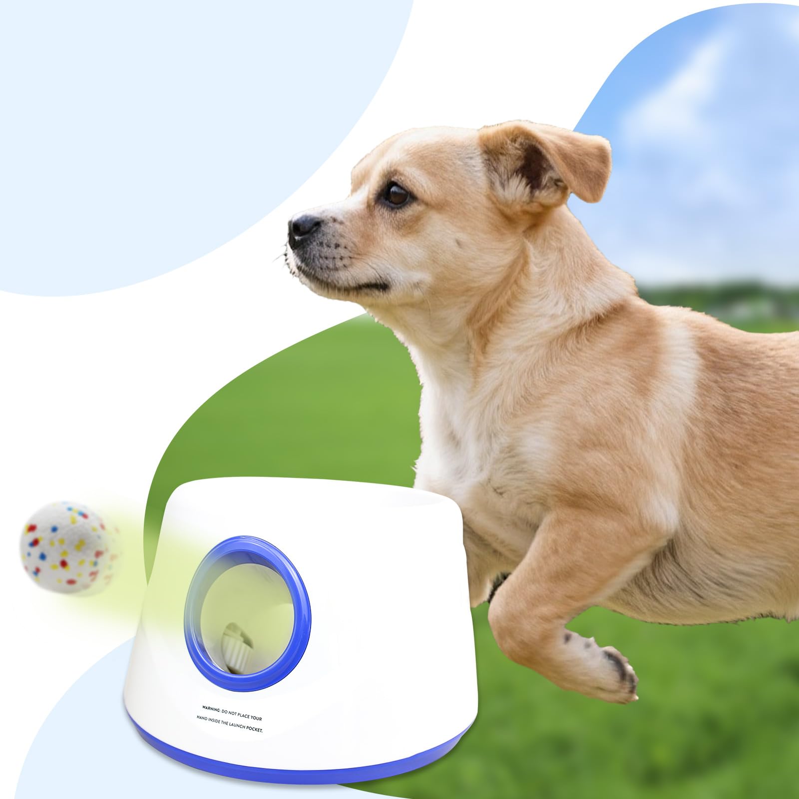 RERBIO balle en usage avec lanceur automatique garantissant compatibilité 2,3"