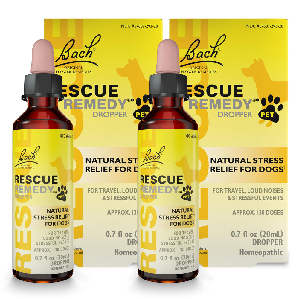 RESCUE emballage avant 20 mL montrant flacon et pack, tranquillité pratique