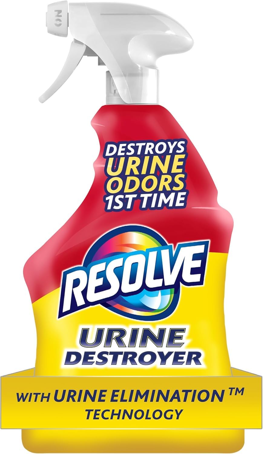 Resolve spray face avant montrant l’étiquette claire et efficacité anti-odeurs