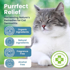 ResQ Organics application sur patte de chat pour apaiser irritations