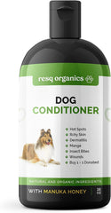 ResQ Organics flacon avant mis en scène montrant sécurité et composition naturelle