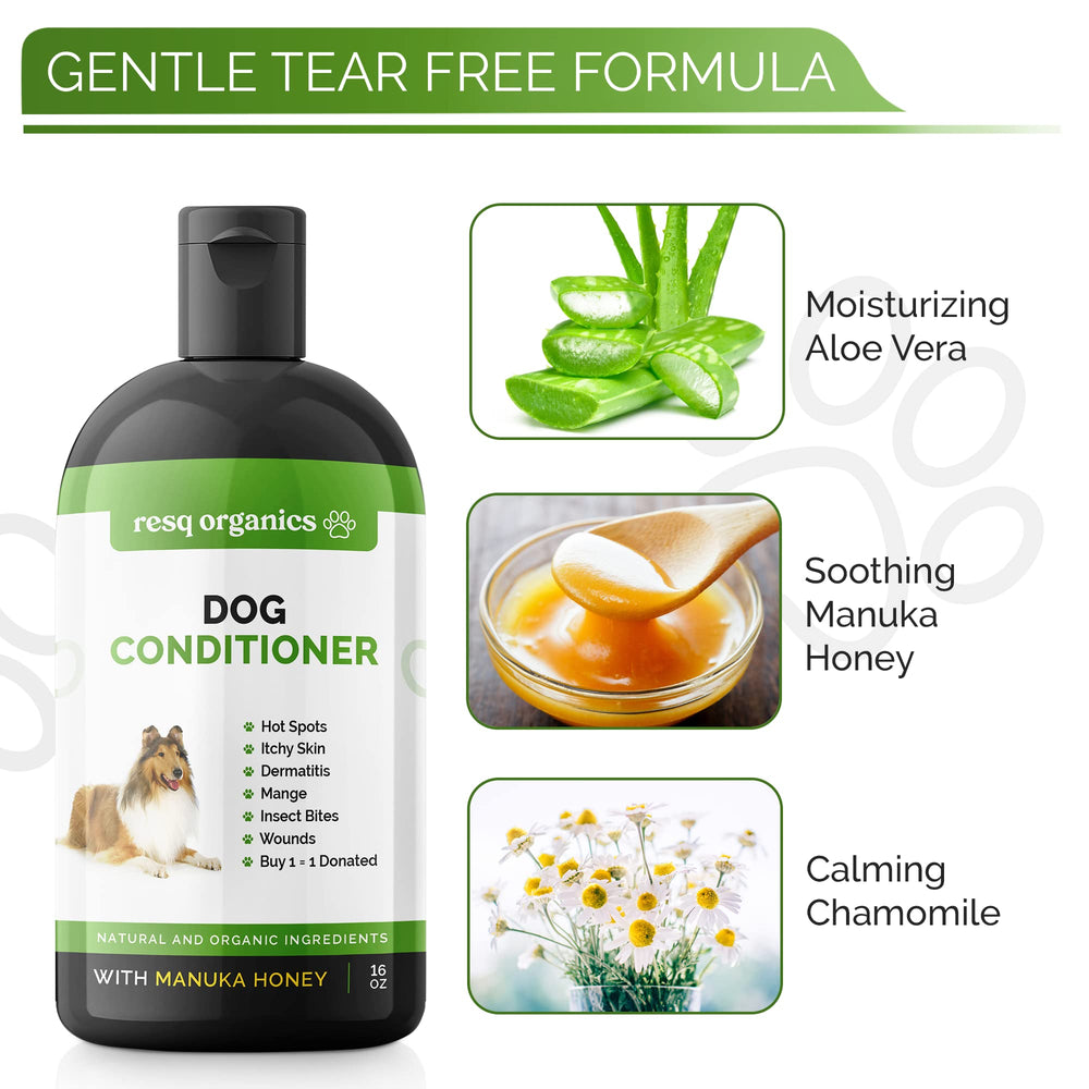 ResQ Organics texture en goutte illustrant formule douce et hydratante