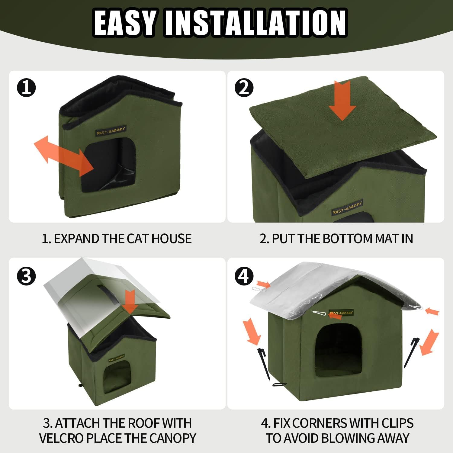 Rest-Eazzzy niche installée sur balcon illustrant abri discret pour animaux