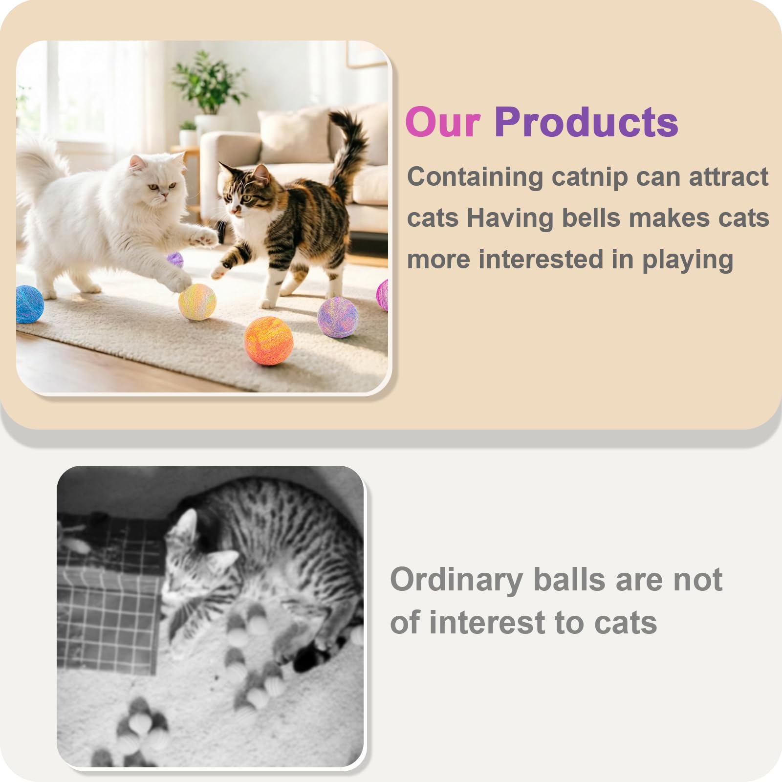 Retro Shaw lot de six présenté comme idée cadeau pratique pour chats