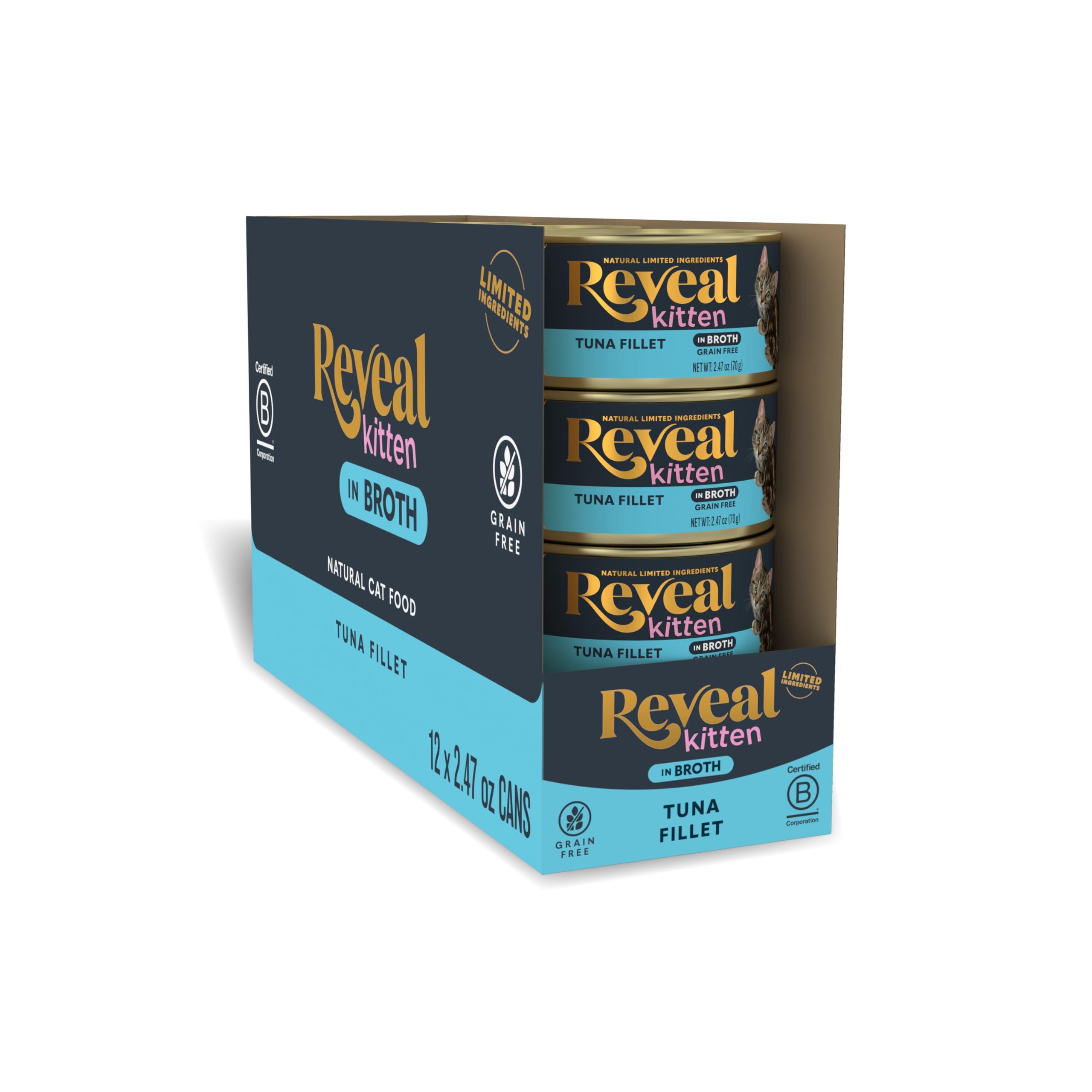 Reveal boîte face avant montrant formulation naturelle et bénéfice simplicité