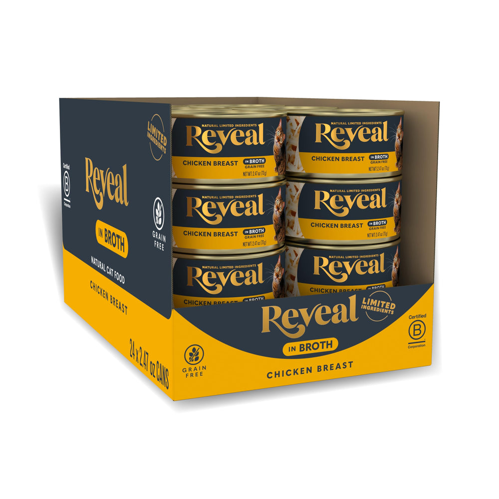 Reveal packaging avant montrant le lot de 24 boîtes et avantage qualité