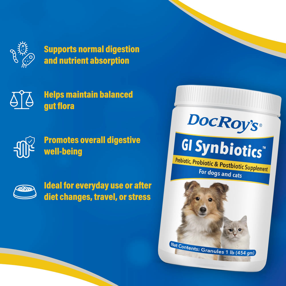 Revival Animal Health gros plan étiquette Doc Roy's affichant ingrédients et instructions claires