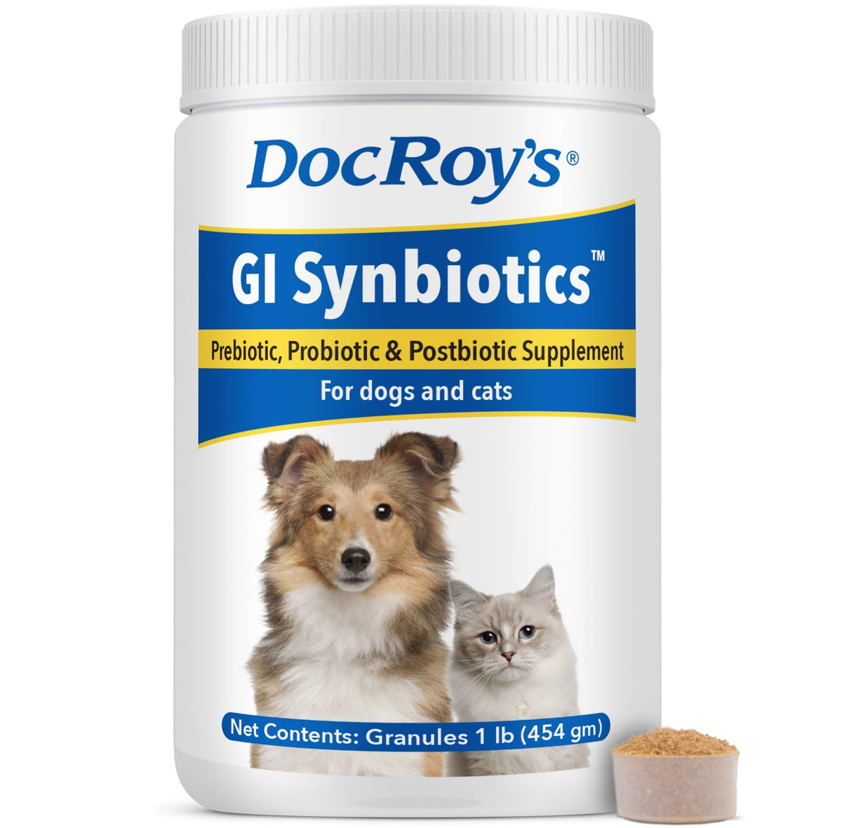 Revival Animal Health pot Doc Roy's face avant et étiquette lisible bénéfice facilité d'usage