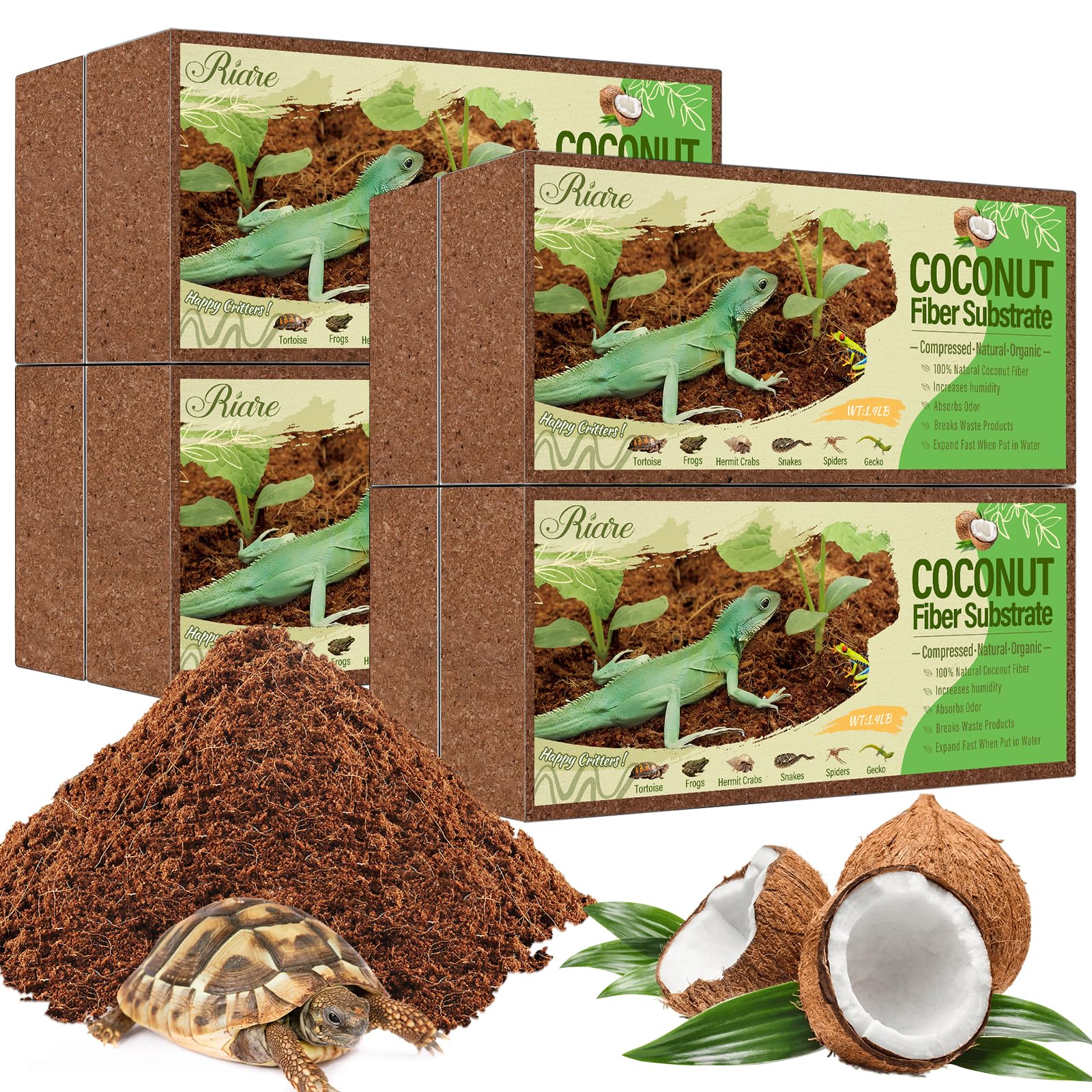 Riare emballage avant montrant le lot de huit briques et informations produit, pratique
