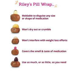 Riley's chien mange la friandise indiquant acceptation et plaisir