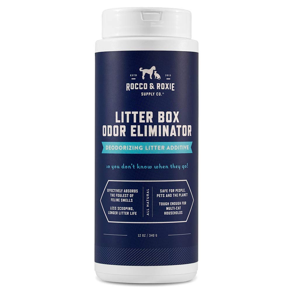 Rocco & Roxie bidon face avant montrant l'étiquette et facilité d'utilisation