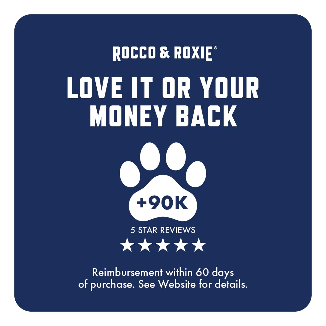Rocco & Roxie comparaison avant après montrant litière plus fraîche