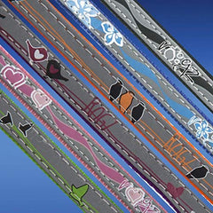 Rogz collier gros plan matière réfléchissante et webbing solide, durabilité et sécurité