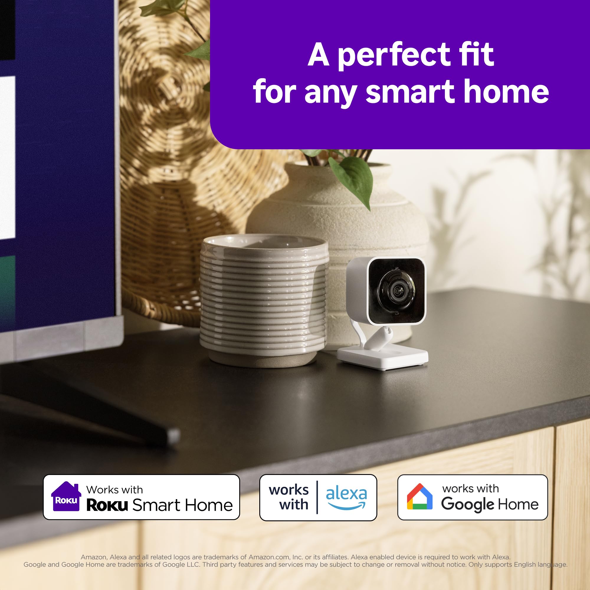 Roku caméra scénario enfants surveillant chambre et tranquillité d'esprit