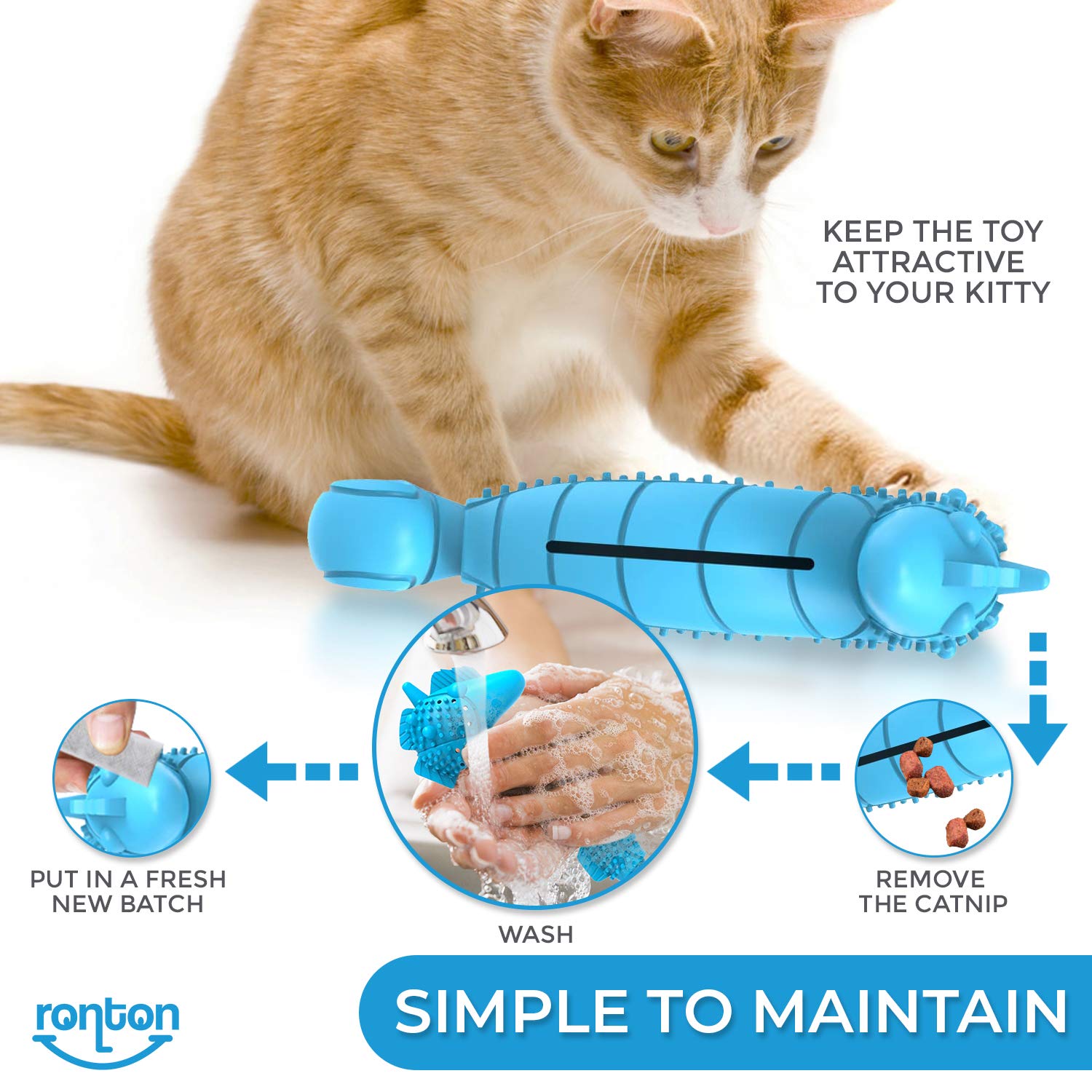Ronton détail de la clochette interne attirant l'attention du chat