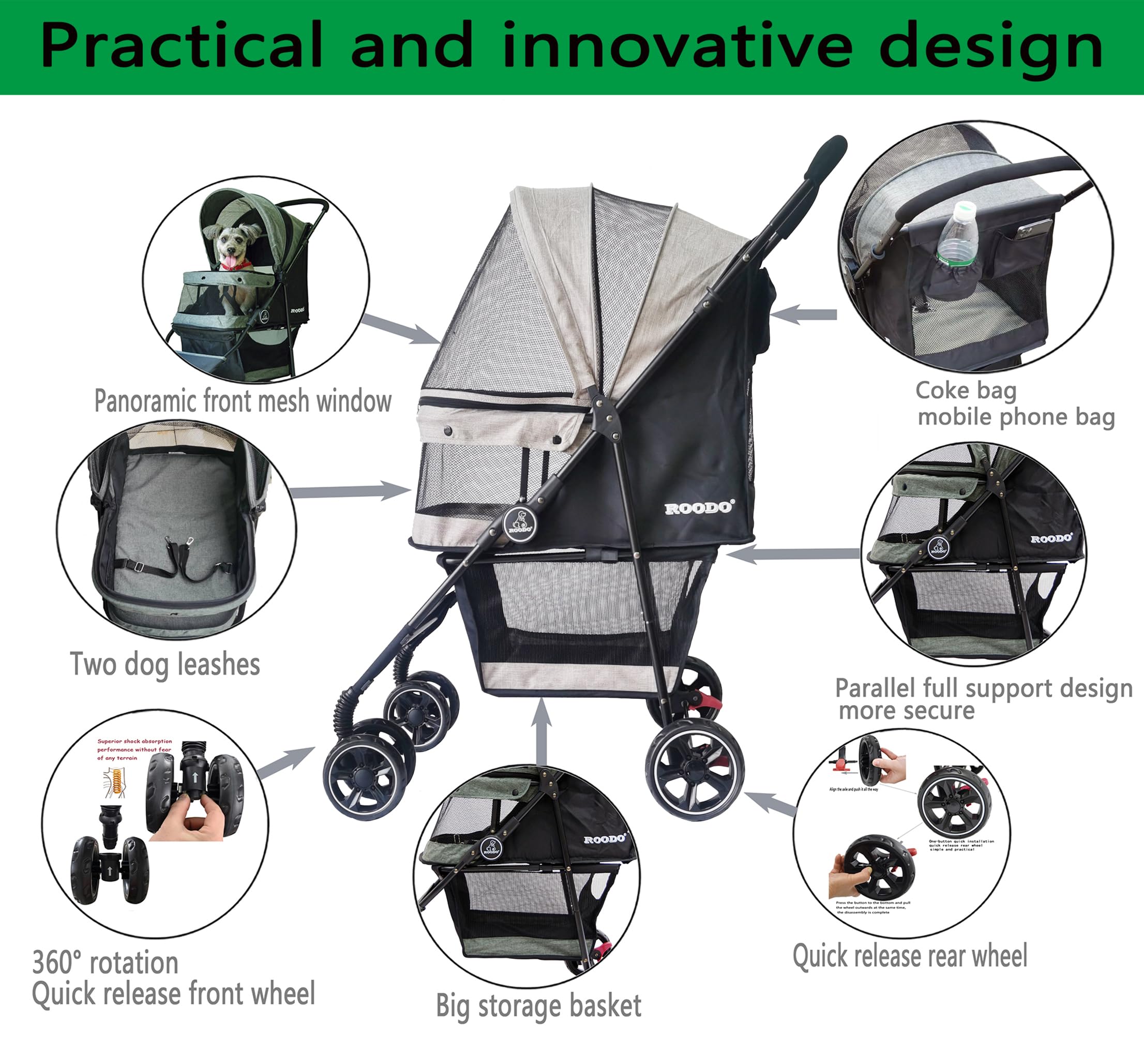 ROODO système de pliage compact pour transport et rangement