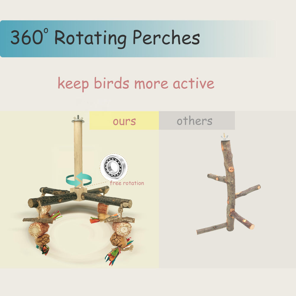 ROOJUNE jouets pendus en maïs et pandanus stimulent jeu et curiosité