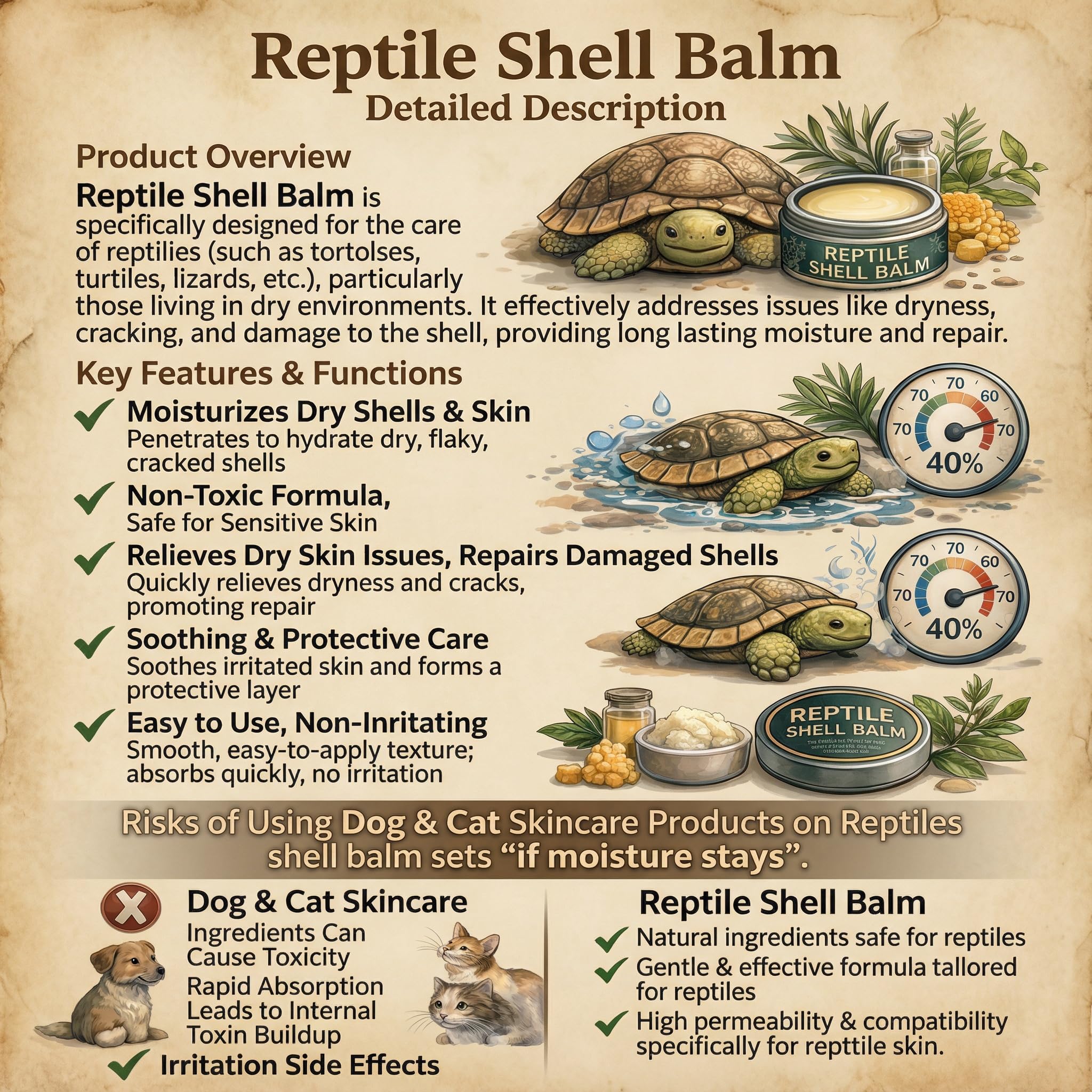 ropto gros plan des plaques de carapace montrant réhydratation ciblée
