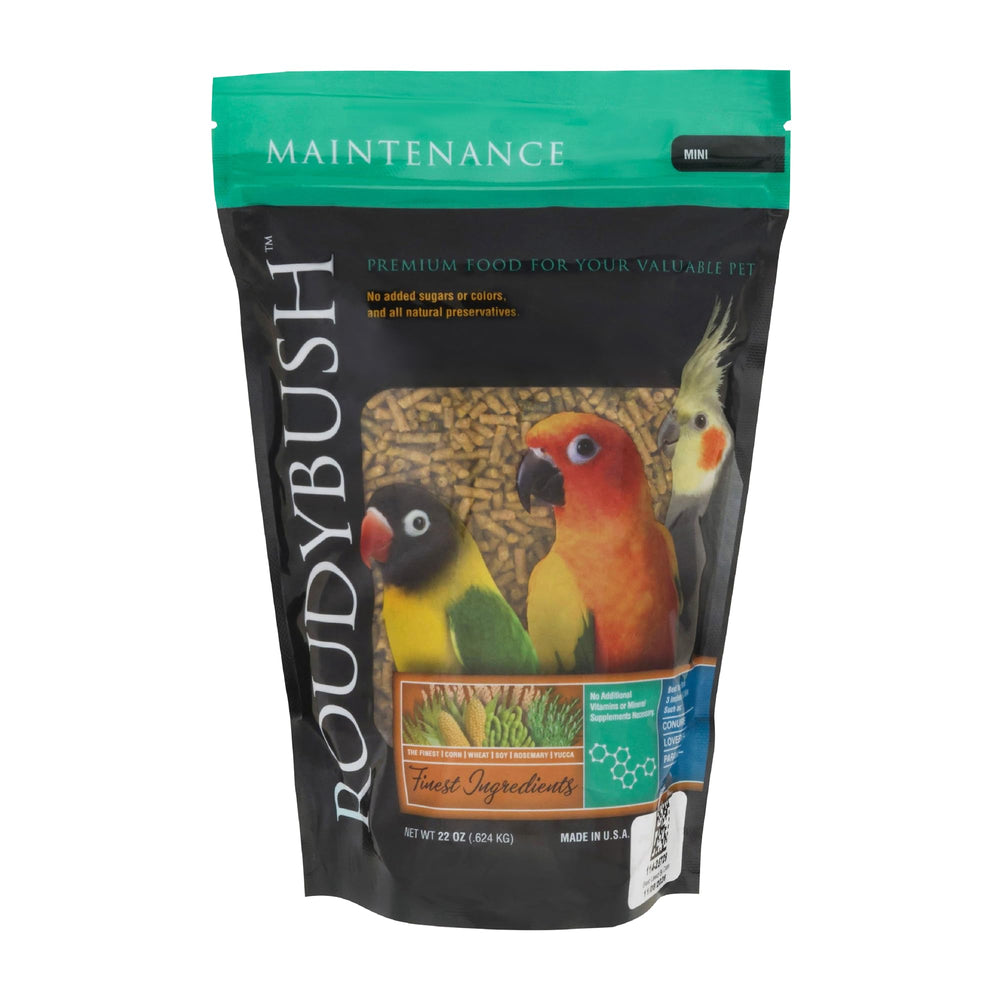 RoudyBush emballage avant 22oz montrant l'étiquette claire et bénéfice praticité