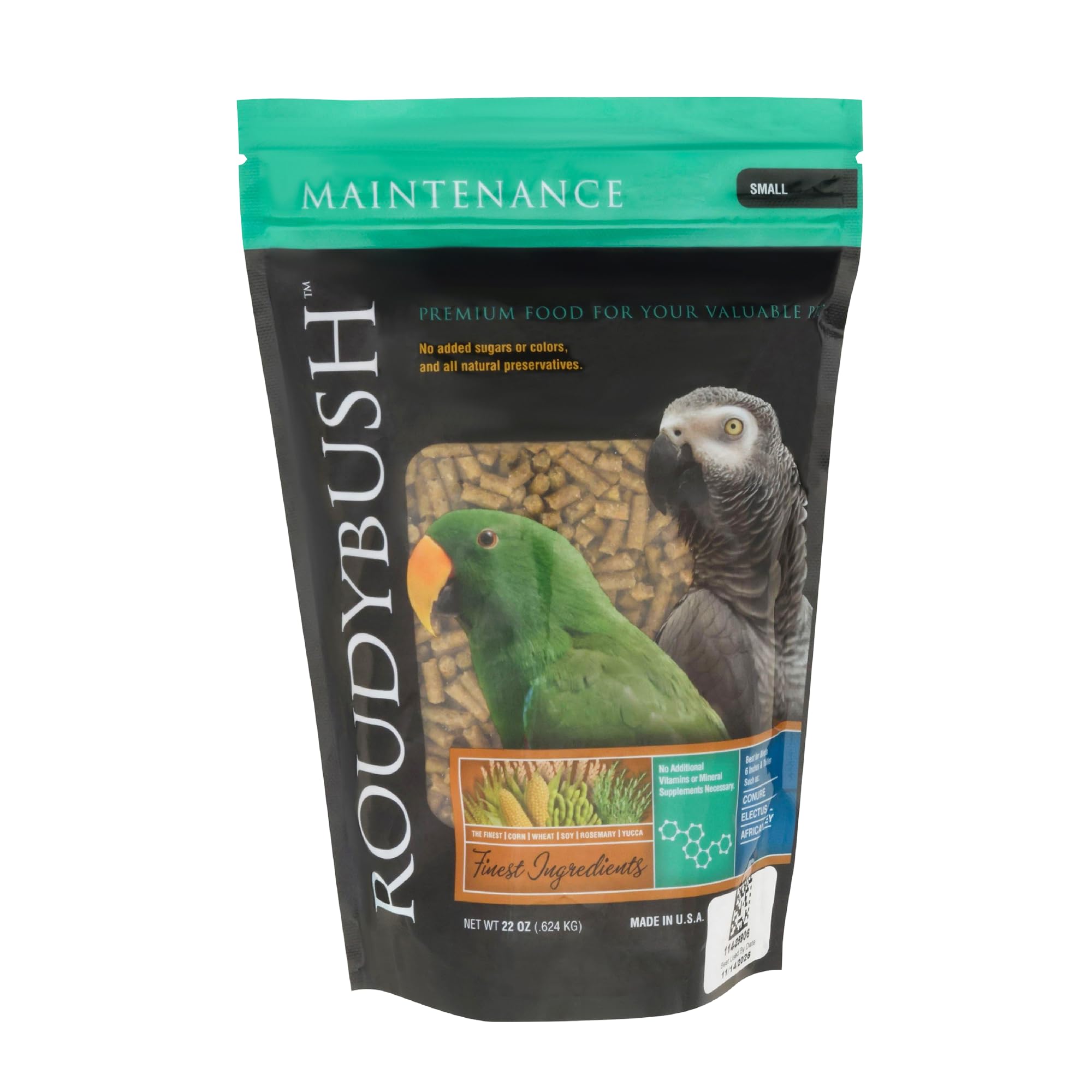 RoudyBush emballage face montrant le format 22 oz et facilité d’usage