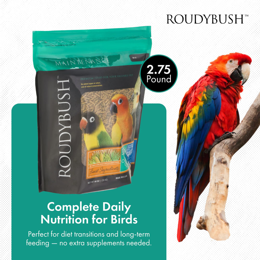 RoudyBush gros plan des granulés montrant texture uniforme bénéfique
