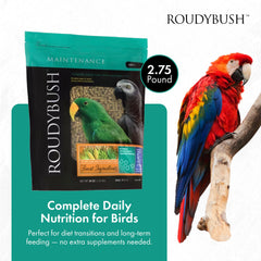 RoudyBush gros plan des granulés montrant texture uniforme et ingestion facilitée