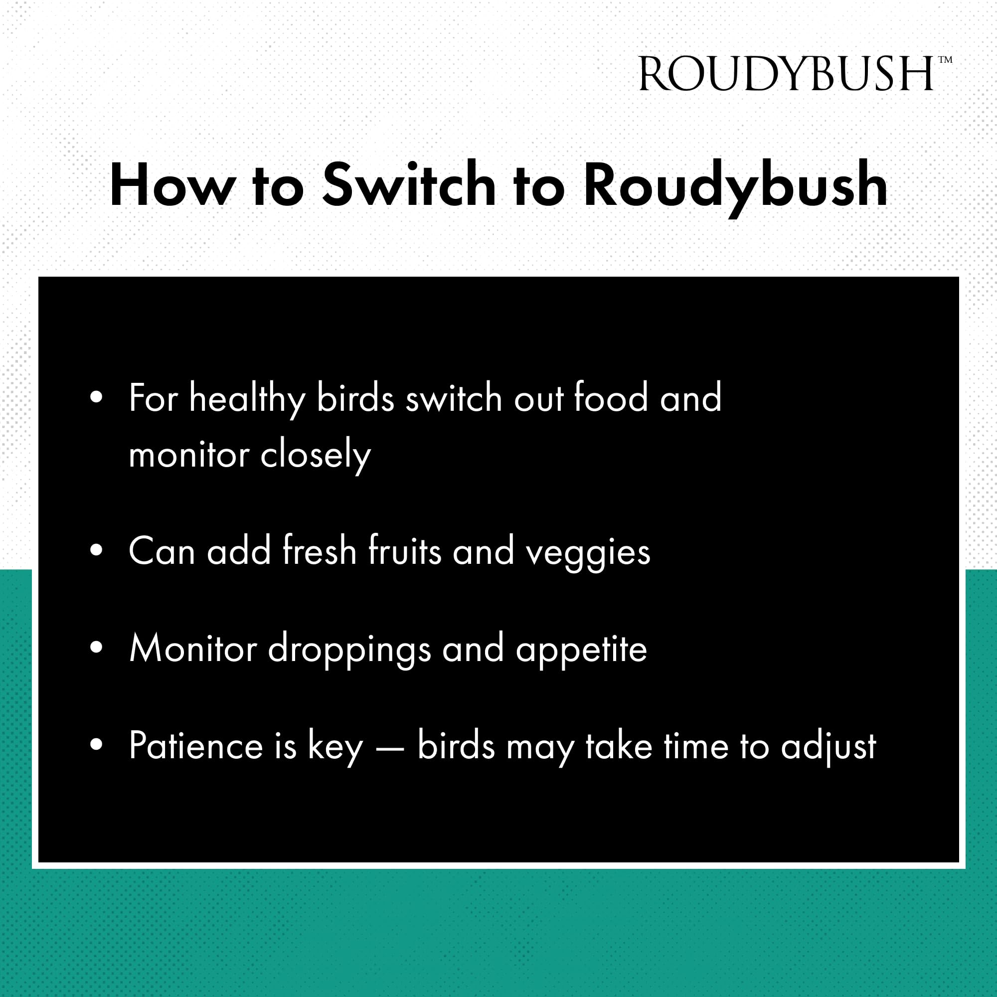 Roudybush sac ouvert montrant l'intérieur et conservation pratique