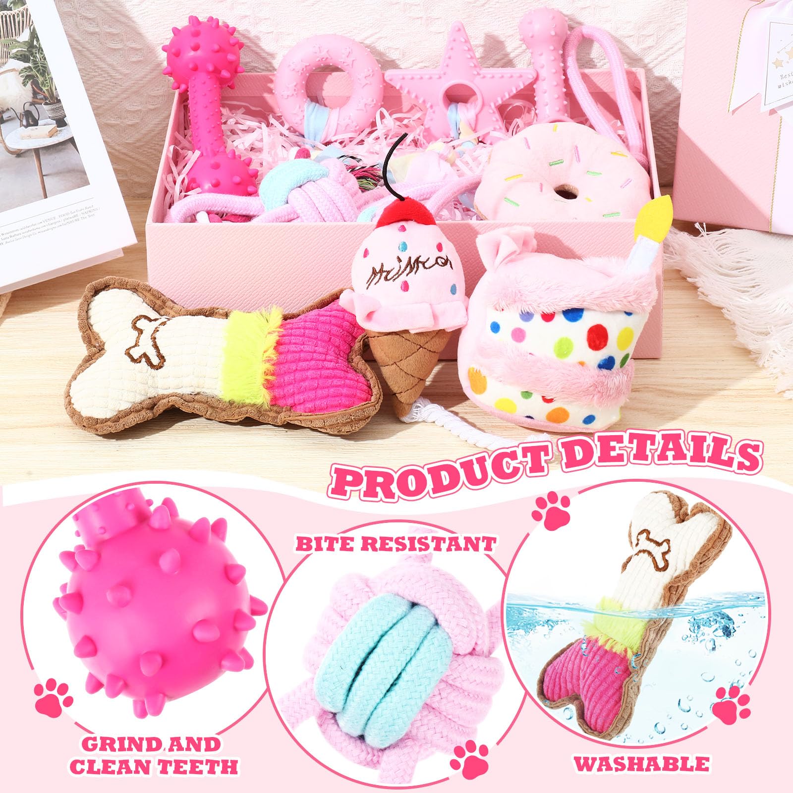 RoundFunny ensemble de jouets étalés montrant variété et fonctionnalité