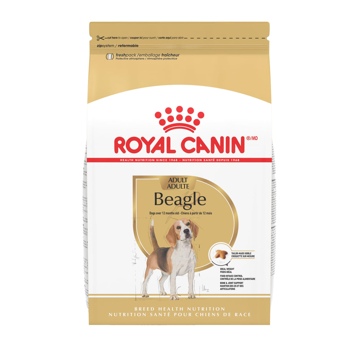 ROYAL CANIN sachet avant montrant le design et l’avantage nutritionnel