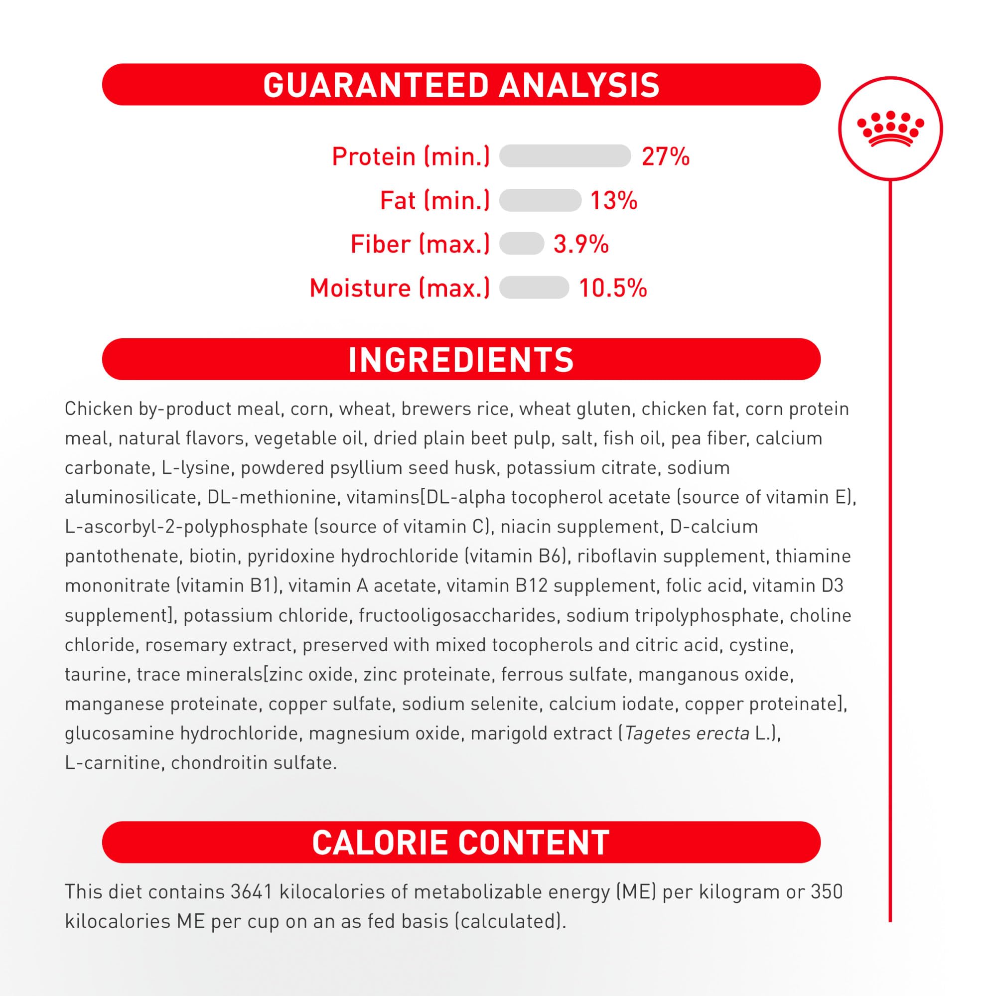 ROYAL CANIN chien mange illustrant appétence et facilité de prise alimentaire