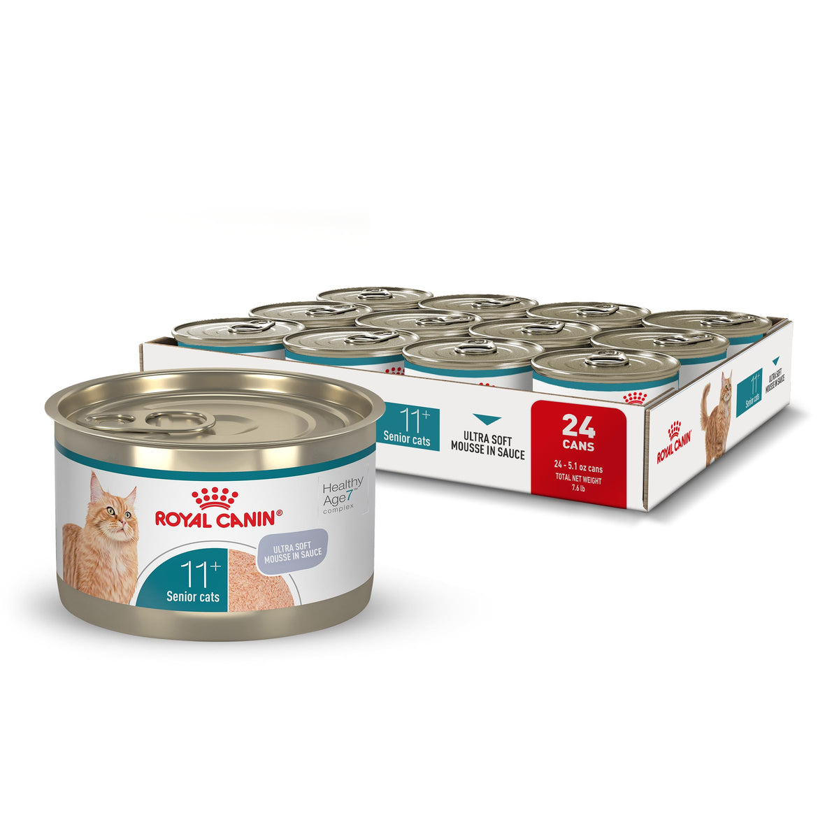ROYAL CANIN boîte face avant montrant le produit et l'âge cible