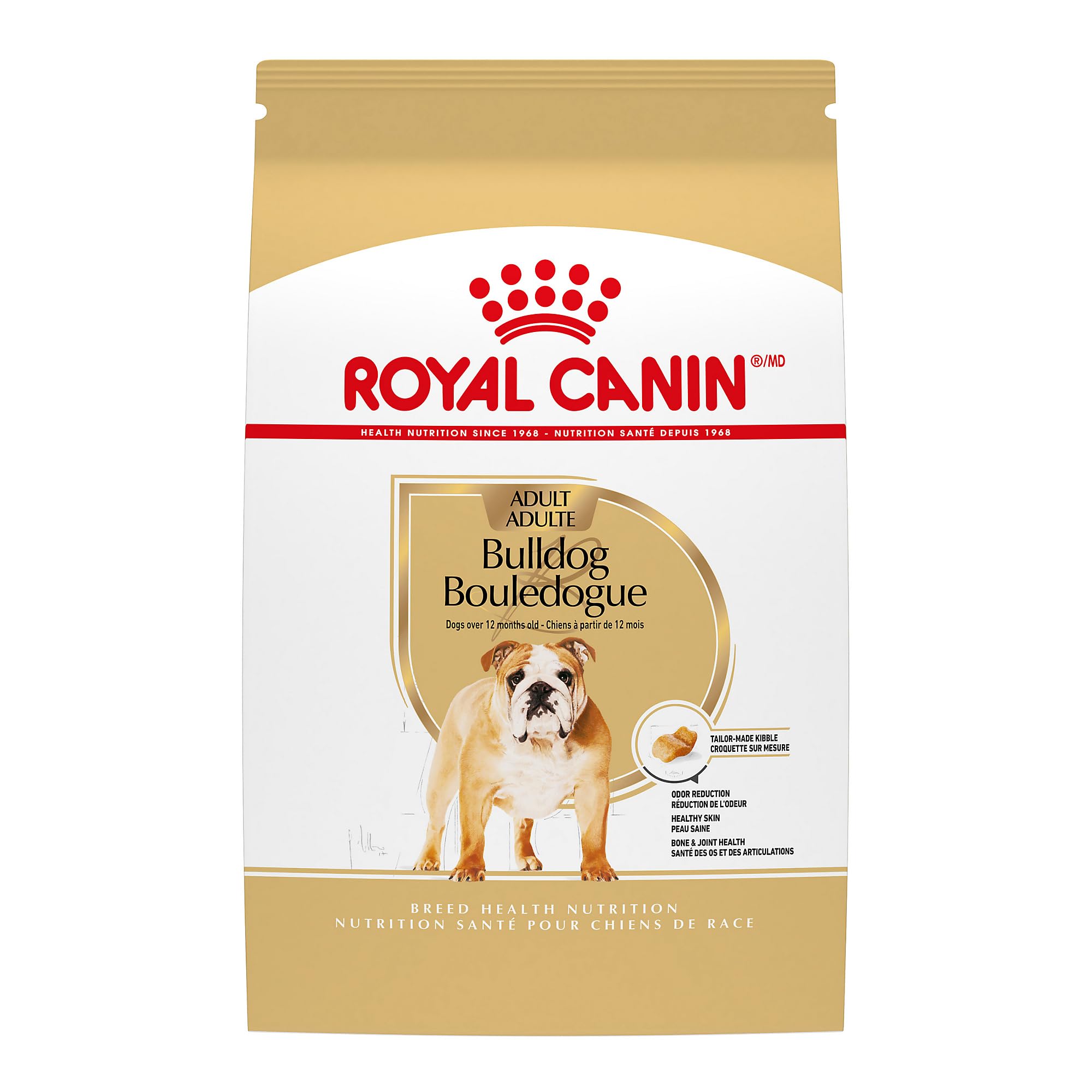 ROYAL CANIN sac 17 lb face montrant le conditionnement pratique