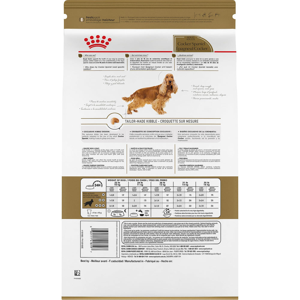 ROYAL CANIN gros plan croquette adaptée museau facilitant prise