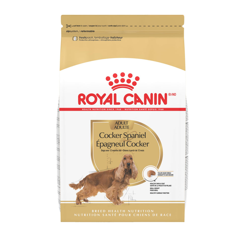 ROYAL CANIN sac avant montrant packaging et bénéfice nutrition ciblée