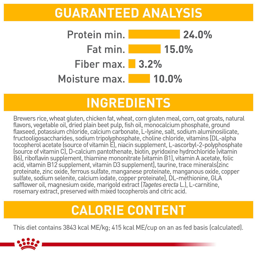 ROYAL CANIN comparaison taille des croquettes à la main pour visualiser portion et praticité