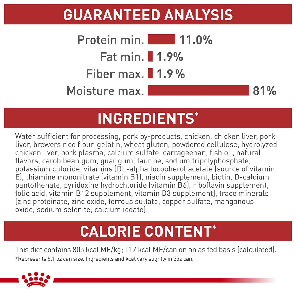 ROYAL CANIN pâtée servie dans une coupelle montrant facilité d'acceptation