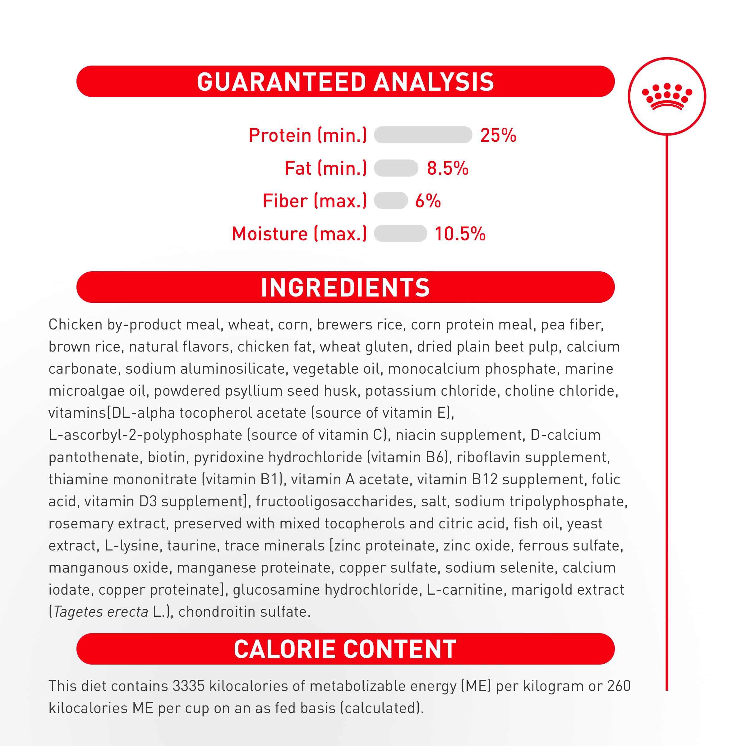 ROYAL CANIN portion mesurée illustrant contrôle des rations