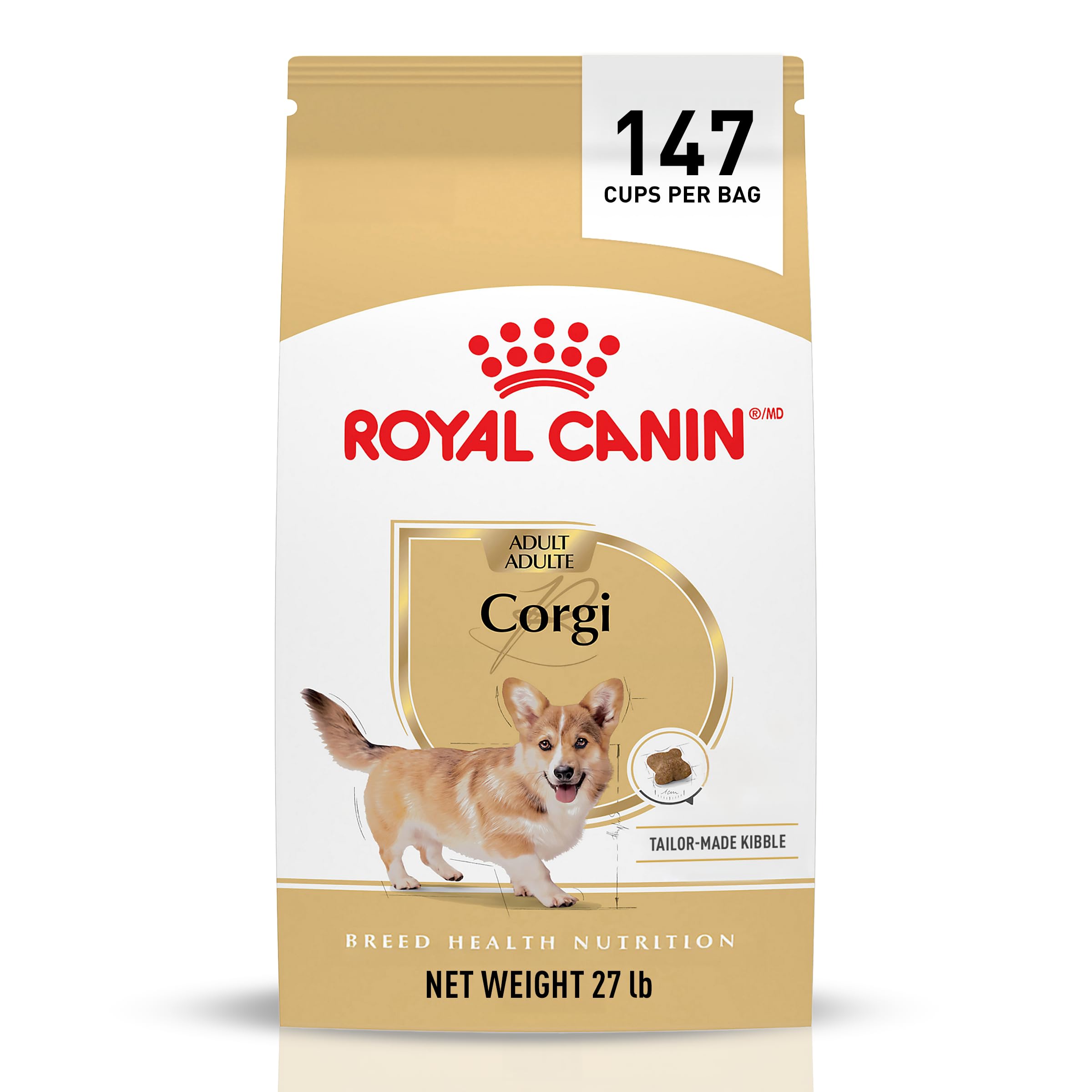 ROYAL CANIN sac devant montrant l’emballage et bénéfice nutritionnel