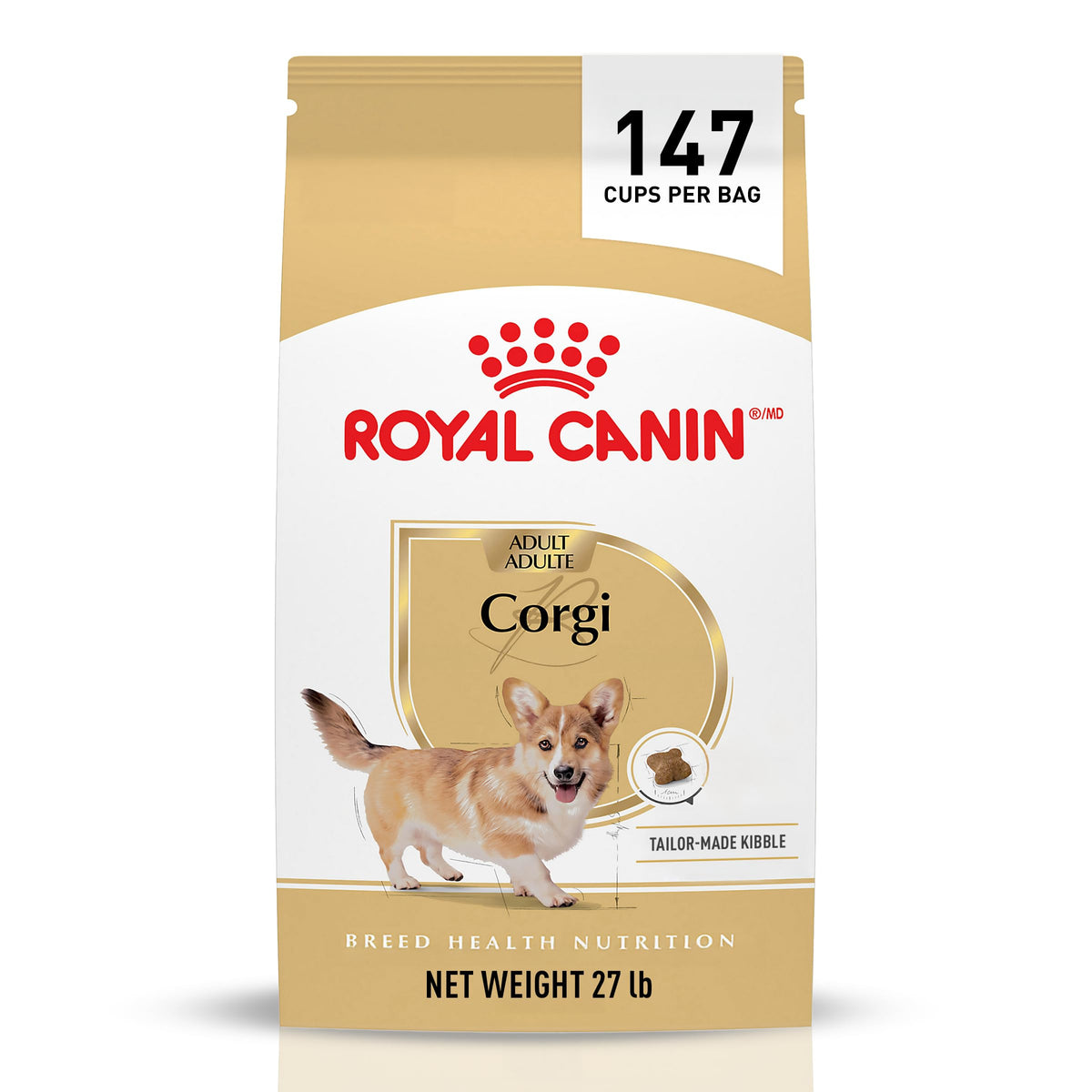 ROYAL CANIN sac devant montrant l’emballage et bénéfice nutritionnel