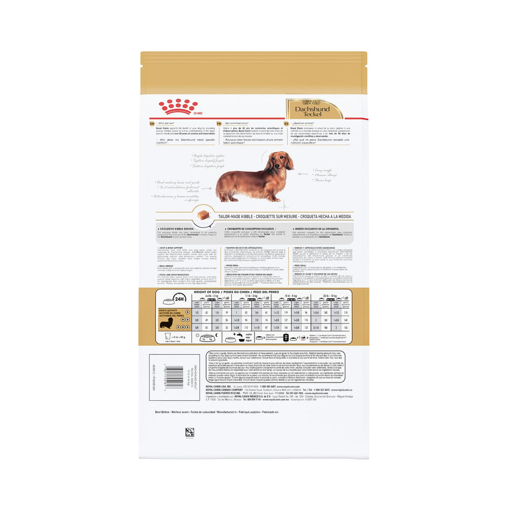 ROYAL CANIN croquette tenue en main illustrant petite taille et confort de mastication