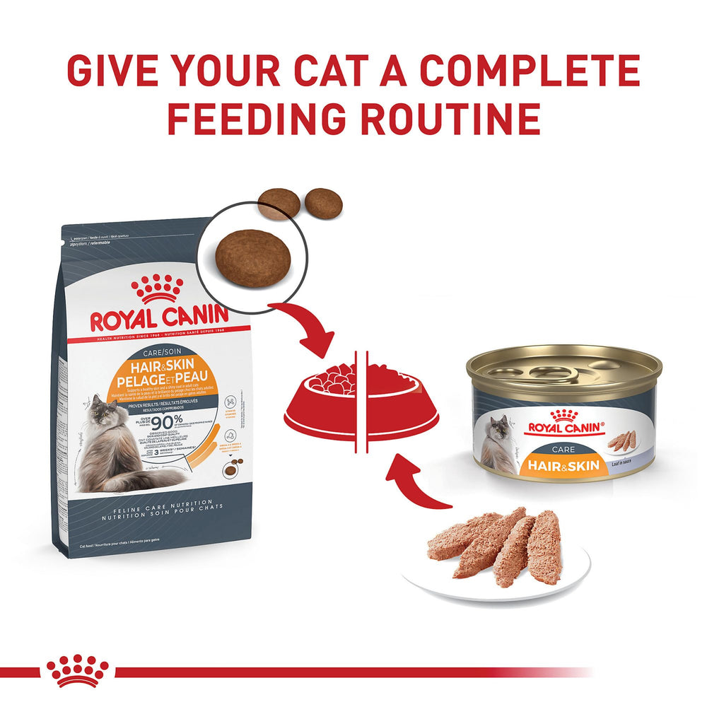 ROYAL CANIN détail étiquette ingrédients indiquant formulation pour peau sensible