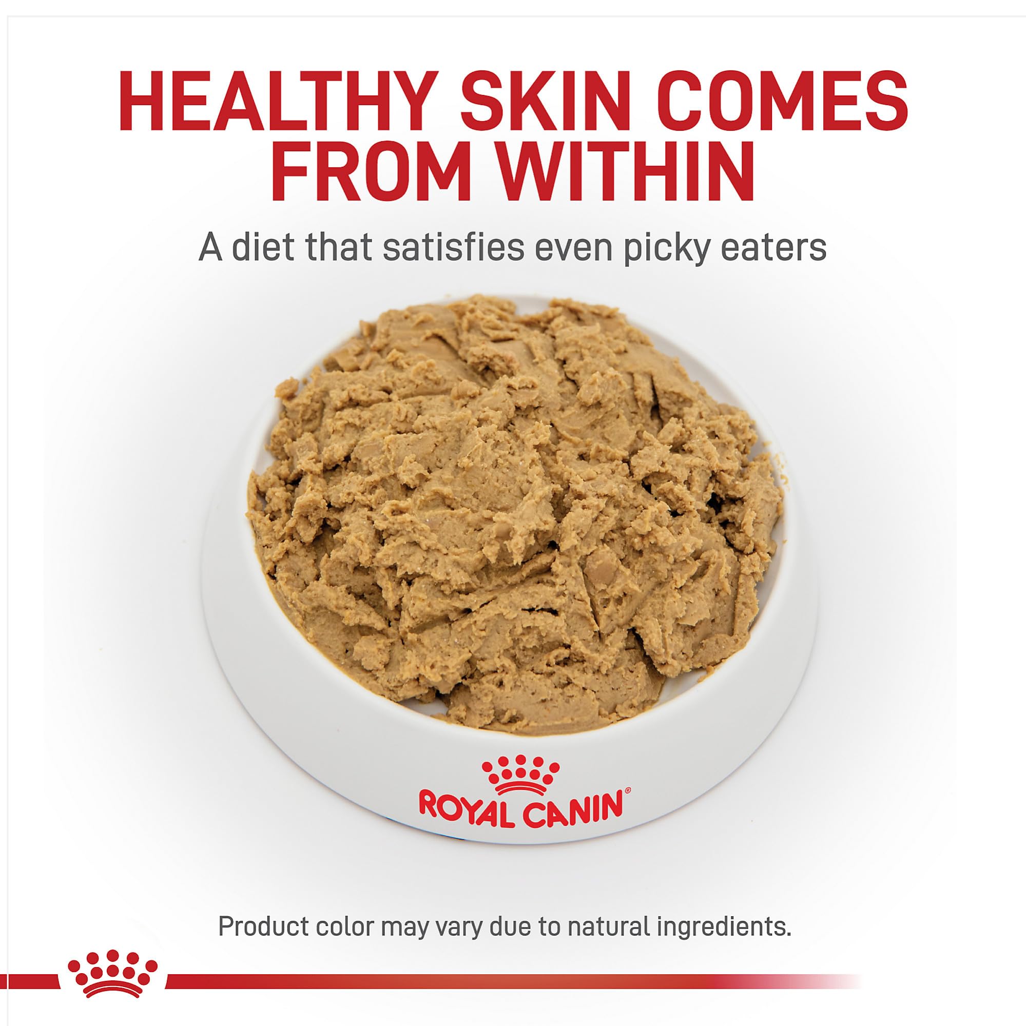ROYAL CANIN gros plan sur texture de la pâtée, appétence améliorée