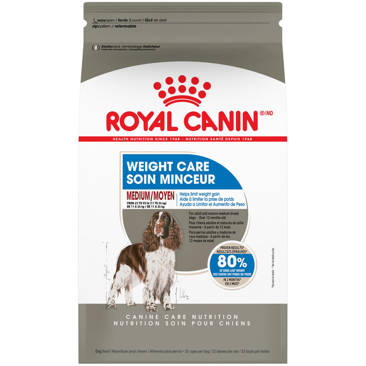 ROYAL CANIN sac 30 lb pour gestion du poids, apporte équilibré