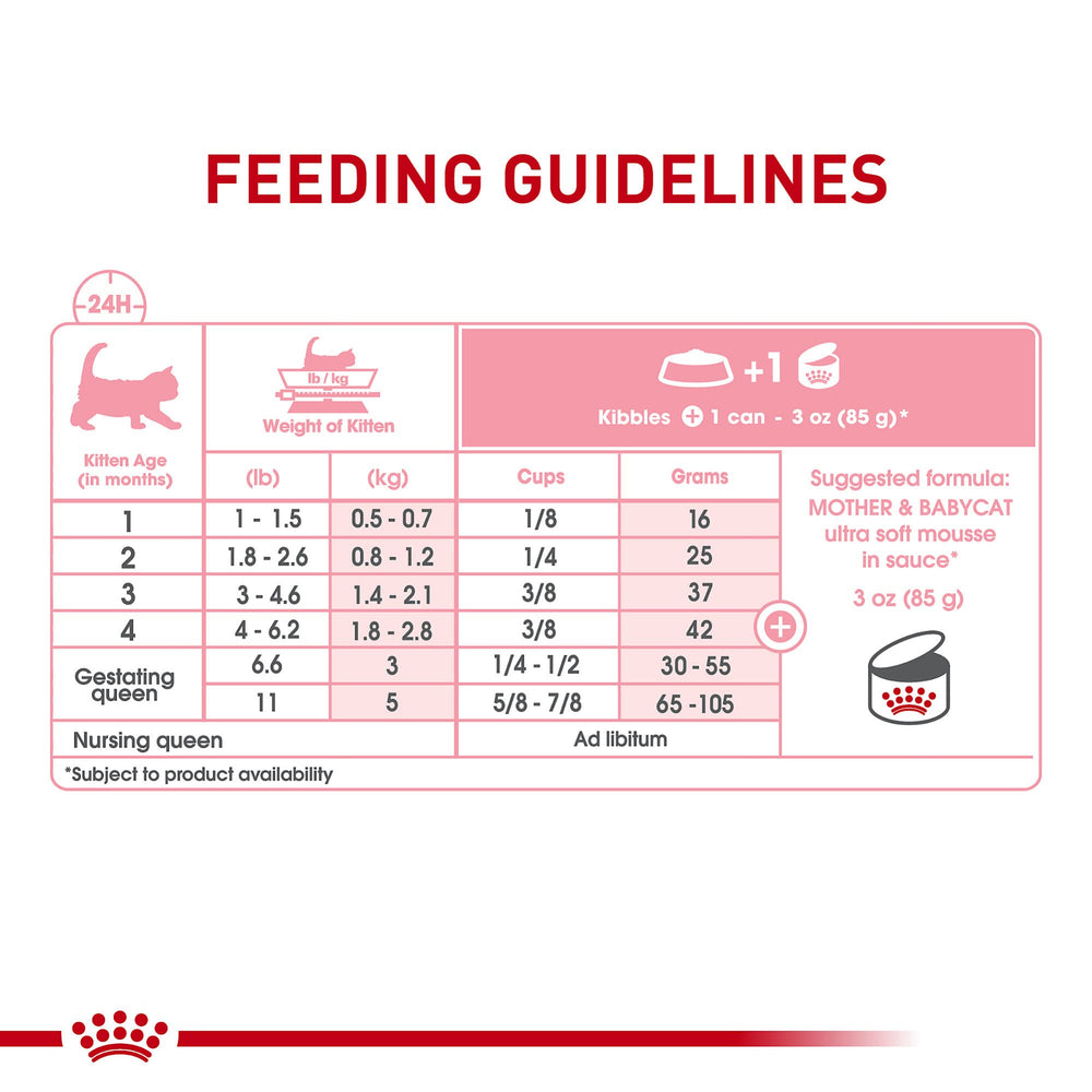 ROYAL CANIN arrière de l'emballage avec informations nutritionnelles détaillées